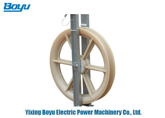 Nylon String Bundled Konduktor Pulley Tegangan Blok Berjalan keluar Blok
