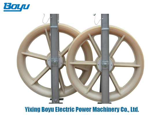508x75mm Ukuran Roda Bundled Konduktor Pulley Nylon Tunggal